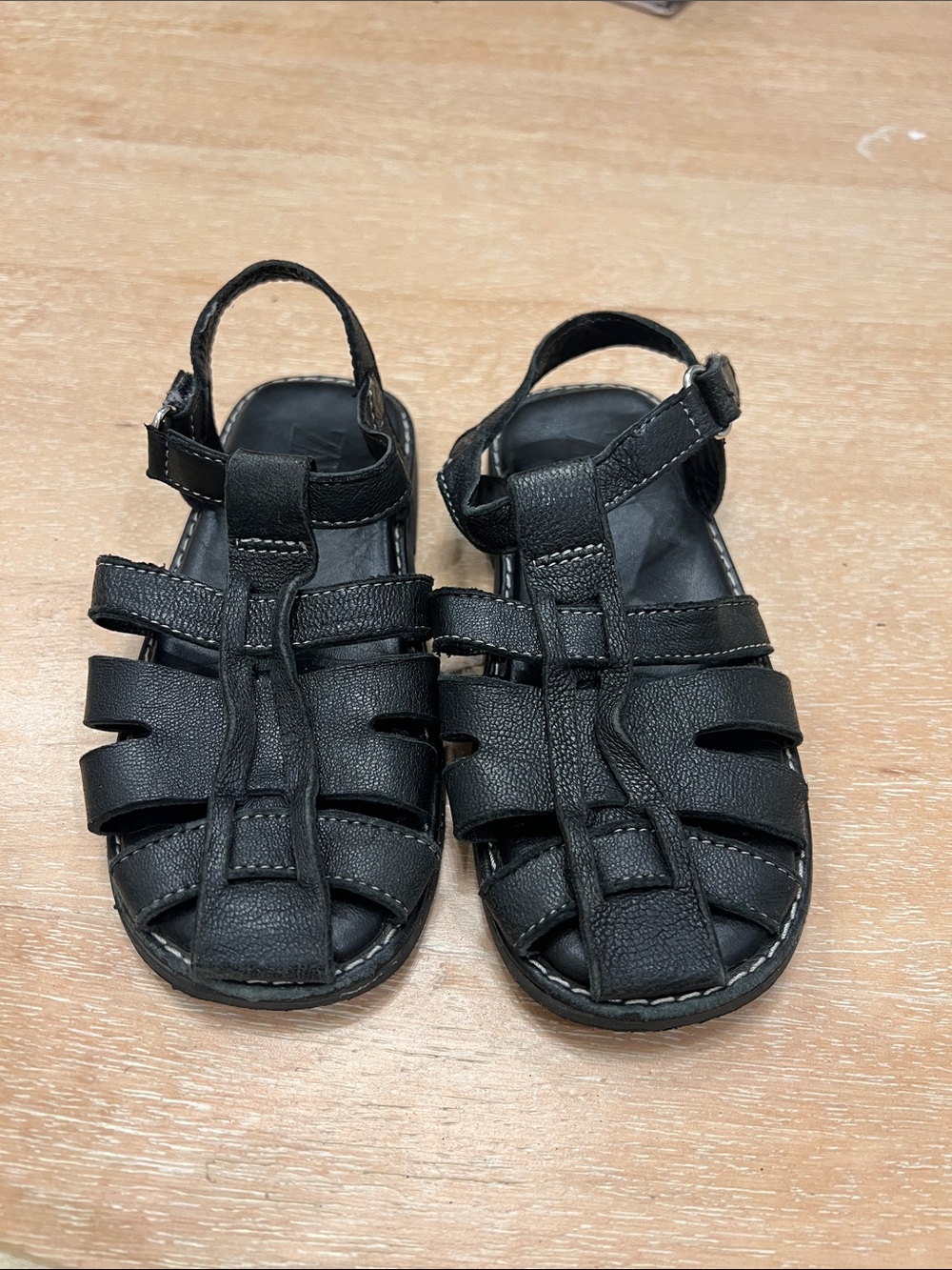 Zara Black Kids Fisherman-Style Sandals